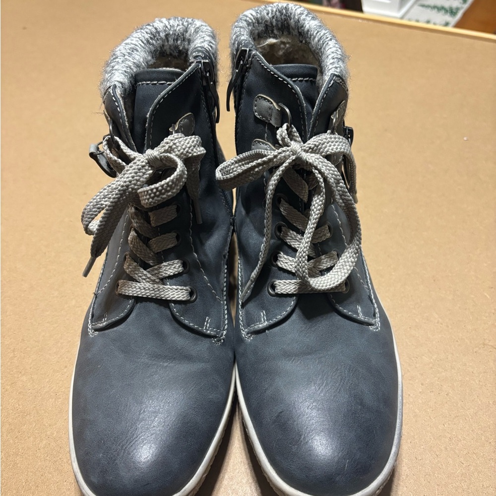 Spring Step Karlene Lace Up Booties
